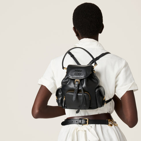 Miu miu Leather backpack